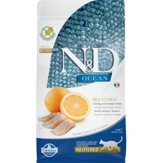 N&D Grain Free Cat Neutered Herring&Orange 5 kg