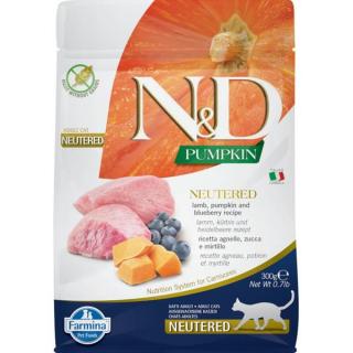 N&D Grain Free Cat Neutered Lamb & Blueberry 300 g