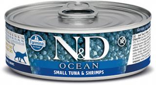 N&D OCEAN Cat Adult Small Tuna & Shrimps 80 g