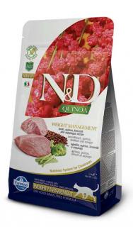 N&D QUINOA Cat GF Weight Management, Lamb & Broccoli Adult 1,5 kg
