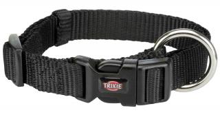 Obojek Trixie Premium Černý M-L