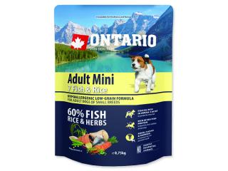 ONTARIO Adult Mini Fish & Rice 2.25 kg