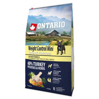 ONTARIO Mini Weight Control Turkey & Potatoes 6,5 kg