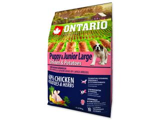 ONTARIO Puppy & Junior Large Chicken & Potatoes & Herbs 2.25 kg