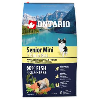 ONTARIO Senior Mini Fish & Rice 6,5 kg