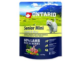 ONTARIO Senior Mini Lamb & Rice 0,75 kg