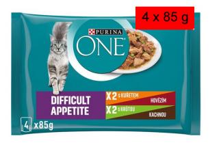 Purina ONE Difficult Appetitr mini filetky 4x85 g