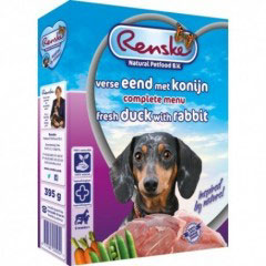 Renske Fresh Menu Dog 395g - Adult Duck,Rabb.& Rice