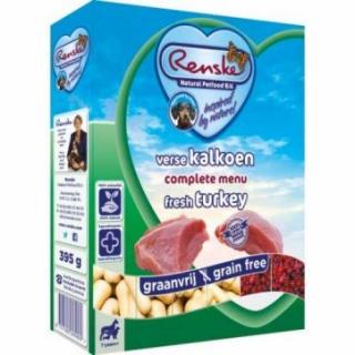 Renske Fresh Menu Dog 395g - Grainfree Turkey 7+
