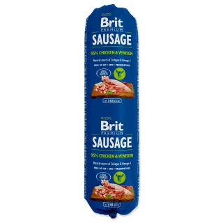 Salám BRIT Premium Sausage Chicken & Venison 800g