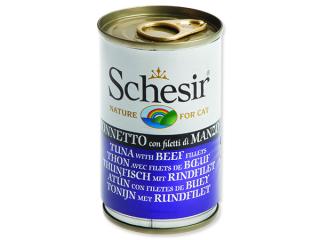 Schesir konzerva Cat tuňák + hovězí 140g