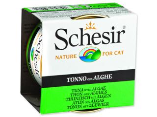 Schesir konzerva Cat tuňák + mořská řasa v želé 85g
