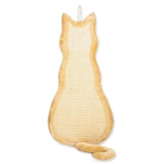Škrabadlo TRIXIE tvar sedící kočka béžové 35 x 69 cm