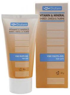 Vitamin&Mineral Energy Paste-Gel pro kočky 50g Omega 6 & Taurin