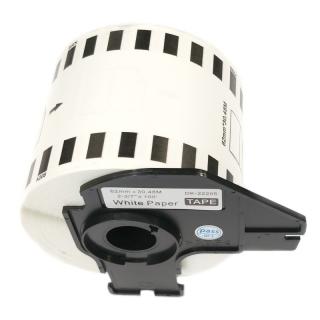 Etikety / štítky pro tiskárny BROTHER QL - typ DK-22205 - kompatibilní - 62 mm x 30,48 m, bílá (papírová samolepící role)
