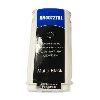 Inkoustová kazeta - HP B3P22A (727) - matte black - kompatibilní