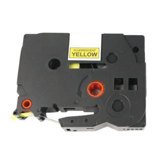 Páska - BROTHER TZE-C61 - 36 mm signální žlutá - černý tisk - kompatibilní