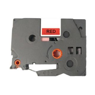 Páska pro popisovače BROTHER - typ TZE-411 - 6 mm červená - černý tisk - kompatibilní