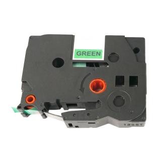 Páska pro popisovače BROTHER - typ TZE-731 - 12 mm zelená - černý tisk - kompatibilní