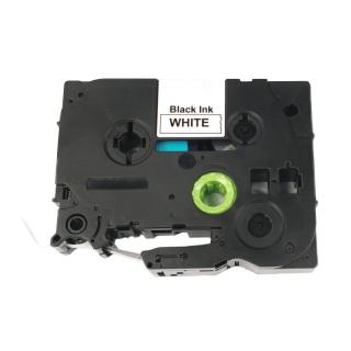 Páska pro popisovače BROTHER - typ TZE-FX221 - 9 mm bílá - černý tisk - flexibilní páska - kompatibilní