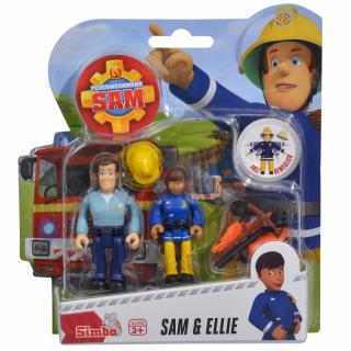 Sada dvou figurek Sam a Ellie s příslušenstvím Požárník Sam