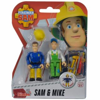 Sada dvou figurek Sam a Mike s příslušenstvím Požárník Sam