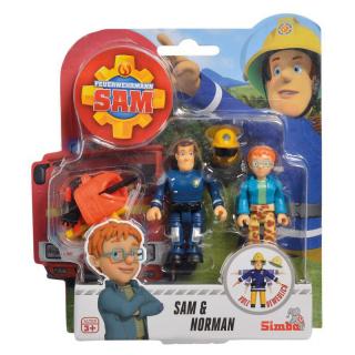 Sada dvou figurek Sam a Norman s příslušenstvím Požárník Sam
