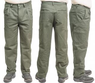 Actual Fashion, Myslivecké kalhoty pevné kapsáčové, zelená, 62