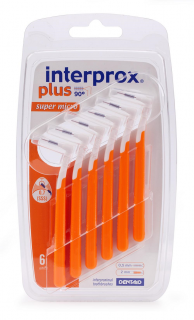Mezizubní kartáčky Interprox Plus 90° Velikost: 0,50 mm oranžová 6 ks