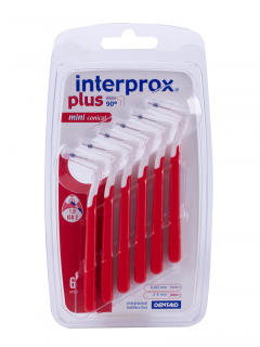 Mezizubní kartáčky Interprox Plus 90° Velikost: 0,60 mm červená 6 ks