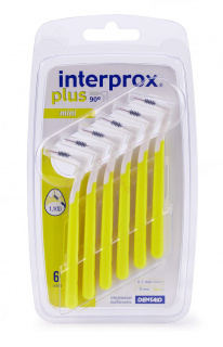 Mezizubní kartáčky Interprox Plus 90° Velikost: 0,70 mm žlutá 6 ks