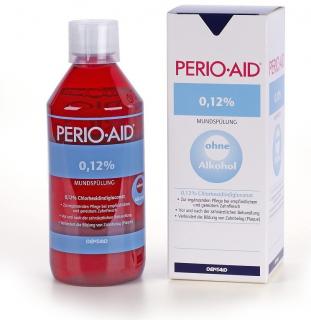 Ústní výplach PERIO AID Intensive Care s chlorhexidinem 0,12% 500 ml.