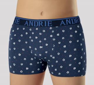 Boxerky Andrie PS 5710 Velikost: 54/56 (XL), Barva: modré s bíločerveným tiskem