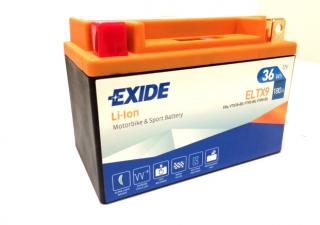 EXIDE BIKE Li-Ion 12V 3Ah 180A ELTX9  nabitá autobaterie + tableta do ostřikovačů 2ks + výkup autobaterie v prodejně za 16 Kč/kg
