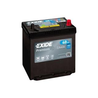 Exide Premium 12V 40Ah 350A EA406  nabitá autobaterie + Reflexní přívěsek FOOT + možný výkup staré baterie při doručení nebo v prodejně Jinočany