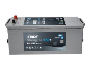 EXIDE StrongPRO EFB+ 12V 185Ah 1100A EE1853  nabitá autobaterie + Reflexní přívěsek FOOT + možný výkup staré baterie při doručení nebo v prodejně…