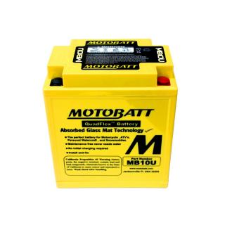 Motobaterie Motobatt MB10U 12V 14,5Ah 175A  nabitá autobaterie + tableta do ostřikovačů 2ks + výkup autobaterie v prodejně za 16 Kč/kg