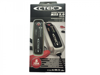 Nabíječka CTEK MXS 5.0 s teplotním čidlem  + tableta do ostřikovačů 2ks + výkup staré baterie  v prodejně Jinočany 16 Kč/kg