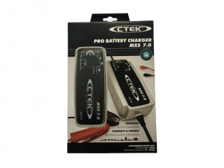 Nabíječka CTEK MXS 7.0, 12V, 7A  nabitá autobaterie + Reflexní přívěsek FOOT + možný výkup staré baterie při doručení nebo v prodejně Jinočany
