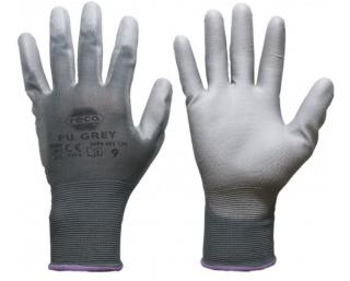 RECA polyamidové šedé montážní rukavice