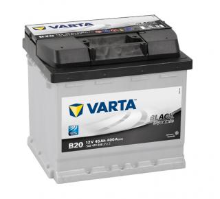 Varta Black Dynamic 12V 45Ah 400A, 545 413 040, B20 (L)  nabitá autobaterie + Reflexní přívěsek FOOT + možný výkup staré baterie při doručení nebo v…