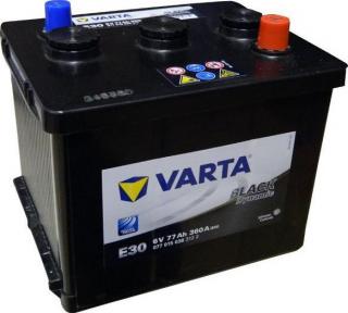 Varta Black Dynamic 6V 77Ah 360A, 077 015 036, E30  nabitá autobaterie + Reflexní přívěsek FOOT + možný výkup staré baterie při doručení nebo v…