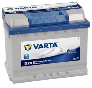Varta Blue Dynamic 12V 60Ah 540A, 560 408 054, D24  nabitá autobaterie + Reflexní přívěsek FOOT + možný výkup staré baterie při doručení nebo v…