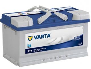VARTA Blue Dynamic 12V 80Ah 740A 580 406 074, F17  nabitá autobaterie + Reflexní přívěsek FOOT + možný výkup staré baterie při doručení nebo v…