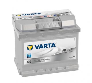 Varta Silver Dynamic 12V 52Ah 520A, 552 401 052, C6  nabitá autobaterie + Reflexní přívěsek FOOT + možný výkup staré baterie při doručení nebo v…