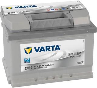 Varta Silver Dynamic 12V 61Ah 600A 561 400 060, D21  nabitá autobaterie + Reflexní přívěsek FOOT + možný výkup staré baterie při doručení nebo v…