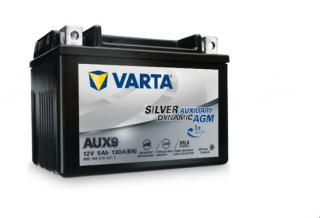 Varta Silver Dynamic AUXILIARY 12V 9Ah 130A 509 106 013, AUX9  nabitá autobaterie + Reflexní přívěsek FOOT + možný výkup staré baterie při doručení…