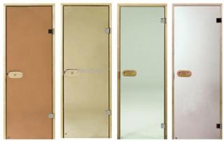 Celoskleněné dveře do sauny CLAASIC MAG pro finské a infra sauny typ: 6x19 BRONZE
