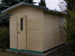 Velká panelová zahradní sauna o rozměru 200x400cm