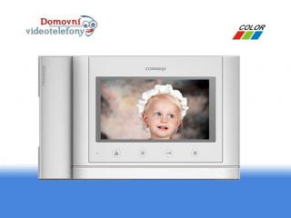 Bytový monitor CDV-70MH bílý (barevný sluchátkový videotelefon, 7'' LCD, 2 video vstupy, dotyková tlačítka)